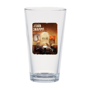 Find Your Happy Pint Glass